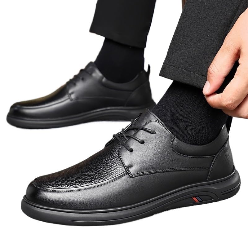 Men's Genuine Leather Casual Shoes Breathable First Layer Cowhide Soft Sole Comfortable Dad Shoes for Elderly4