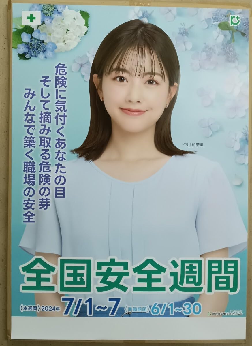 Amazon.co.jp: / 3 中川 絵美里 さん B2ポスター 全国安全週間 : おもちゃ