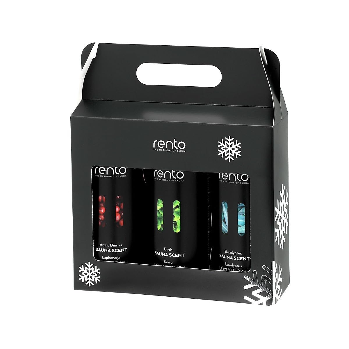 Rento Pack Cadeau 3 essences 400ml Eucalyptus Baies arctiques Birch Sauna