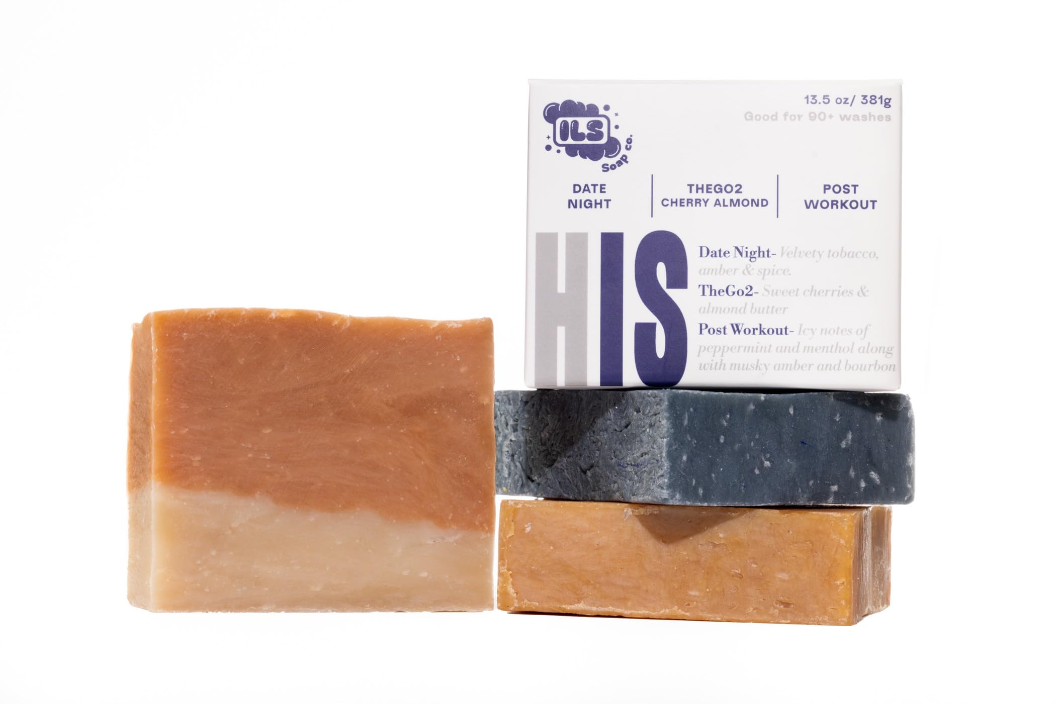 ILS Soap Co All-Natural Soap bar for Men Women Cold Process Handmade in the USA