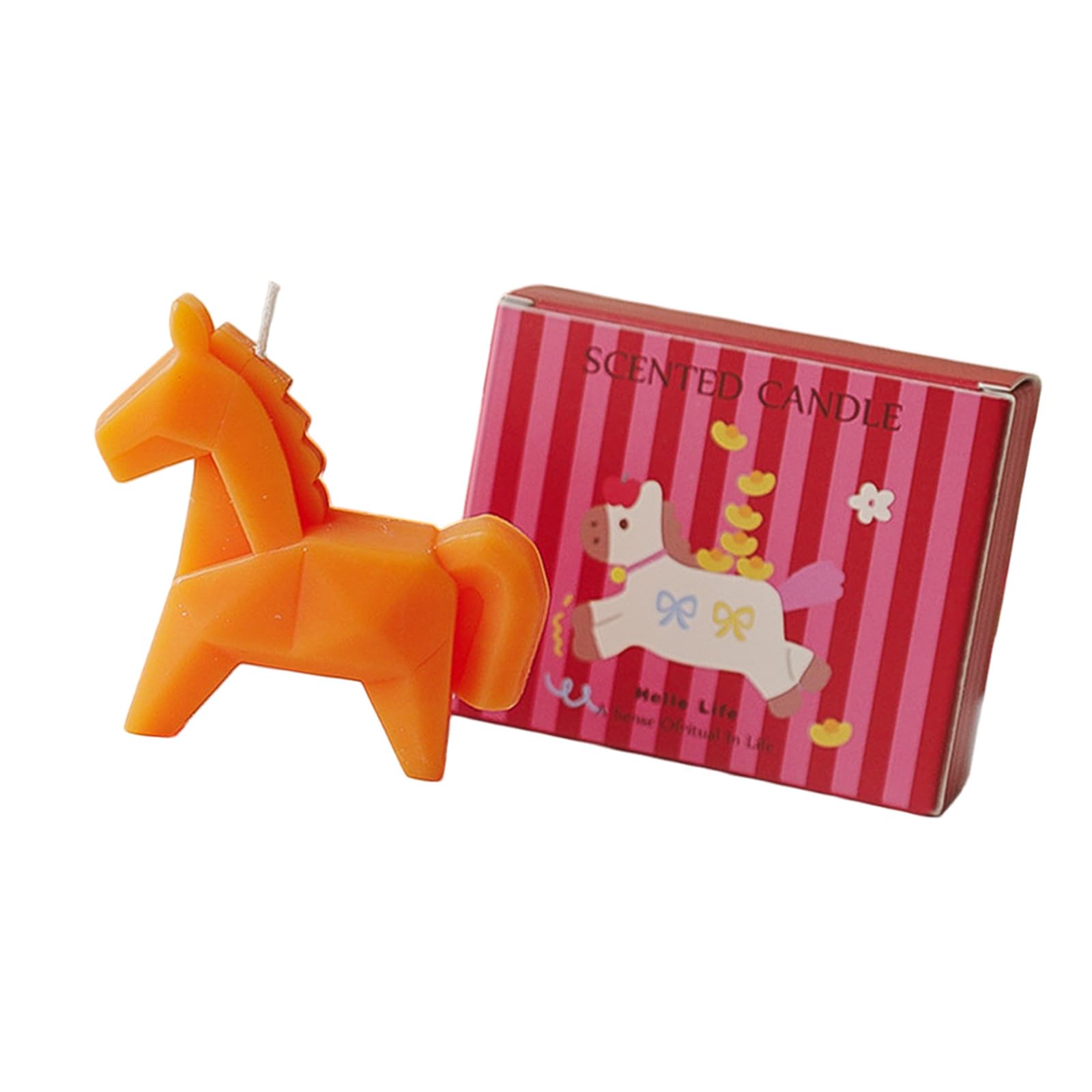 Tsophreniq Unique Equine Design Scented for Room Ambiance and Celebration with Refreshing Scent Soyabean Candlewax
