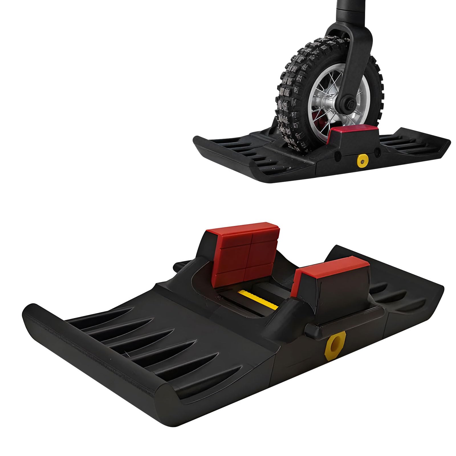 Adattatore per passeggini da 58 mm | Adattatore da sci per sedia a rotelle, 1,4 kg, costruzione leggera, attività invernale sicura, configurazioni, durata