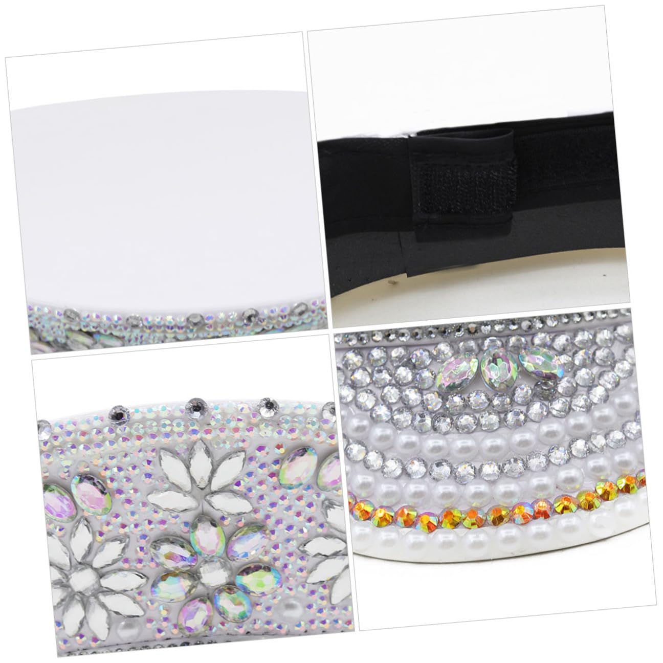 Sombrero de Novia Gemas de Imitación, Talla Única Ajustable, Gorra para Despedida de Soltera y Fiesta, Accesorio Elegante para Bodas y Celebraciones
