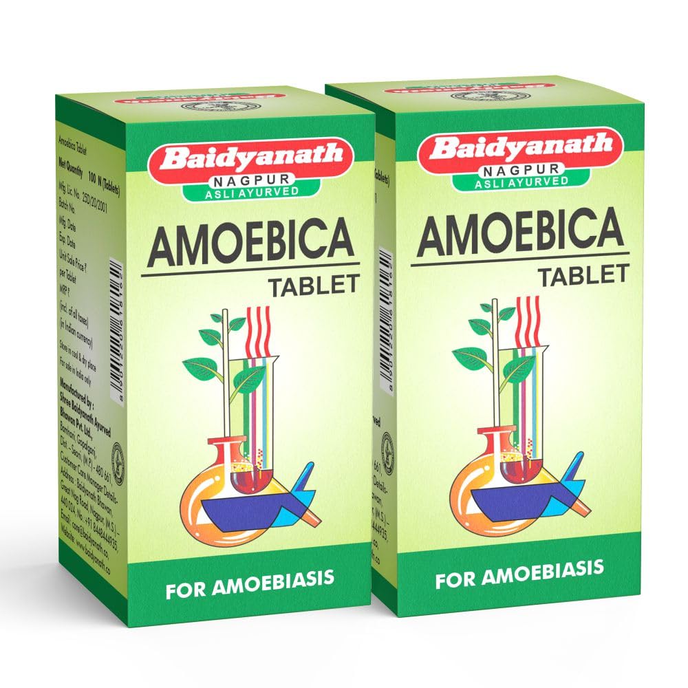 See full amazon price history chart for Baidyanath Amoebica I Ayurvedic Diarrhea Medicine I 100 Tab (Pack of 2) Baidyanath Amoebica I Ayurvedic Diarrhea Medicine I 100 Tab (Pack of 2) (B08XQVX7LQ) Amazon Price History, Amazon Price Tracker