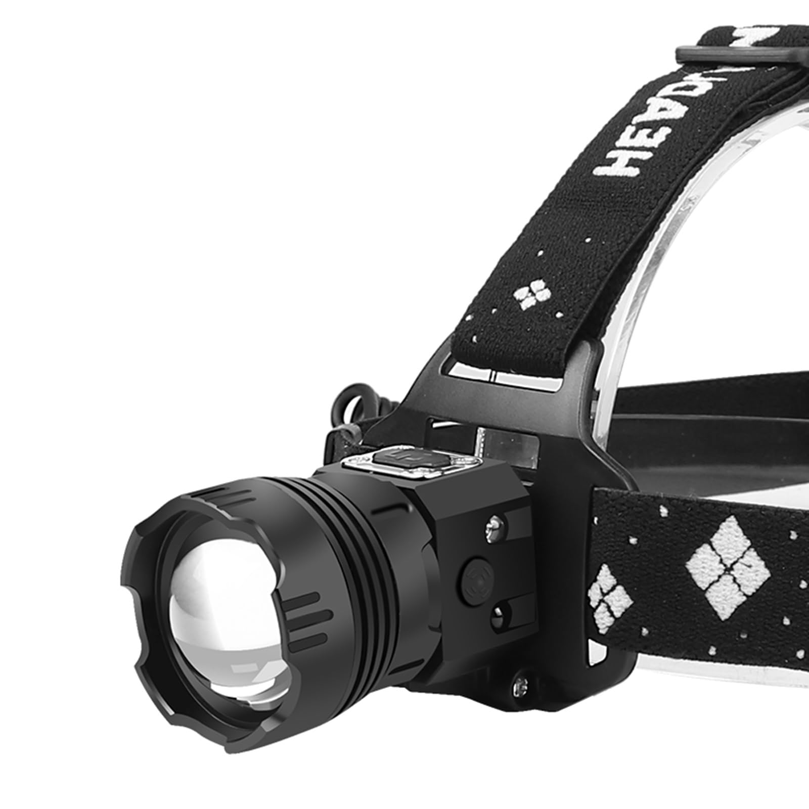 Lampes frontales Lampe frontale rechargeable ultra lumineuse pour adultes – Lampe frontale LED étanche avec 5 modes et interrupteur à capteur – Parfaite pour le camping, la randonnée et l'utilisation