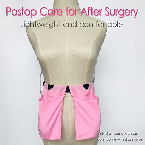 Miniatura 5 de Soporte de drenaje ajustable para después de la abdominoplastia para mastectomía, bolsas de soporte de drenaje JP, cinturón de soporte de drenaje