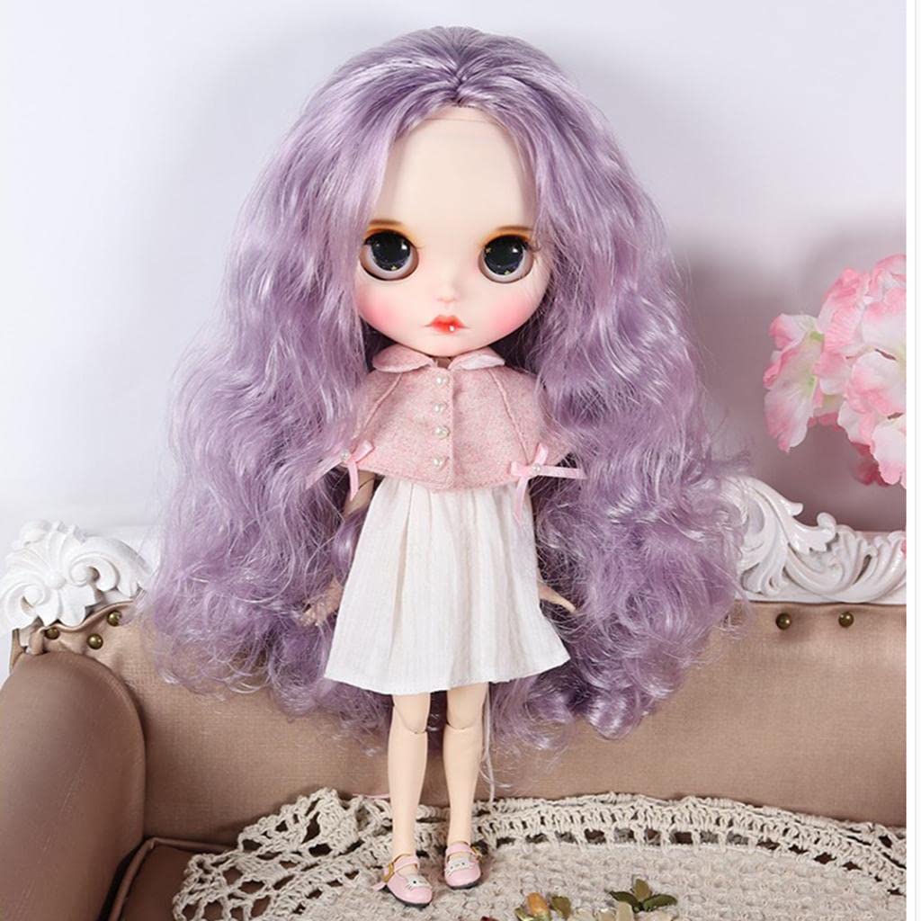 Enakshi® 1/6 Long Curly Wig with Scalp Headshell for Blythe Doll DIY Accs Purple|Dolls & Bears | Dolls | By Brand Company Character | Blythe-image-34
