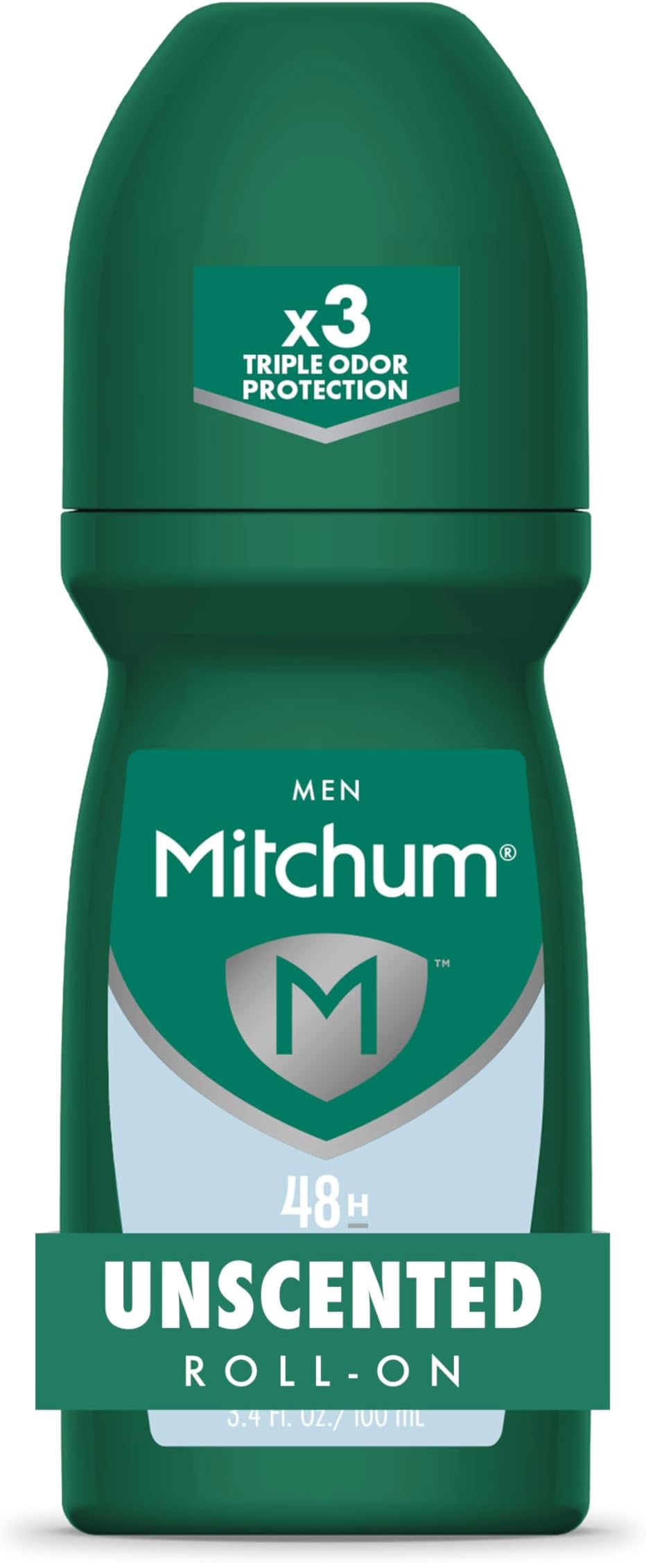 Mitchum Invisible Roll-On, Unscented, 3.4 oz by Mitchum