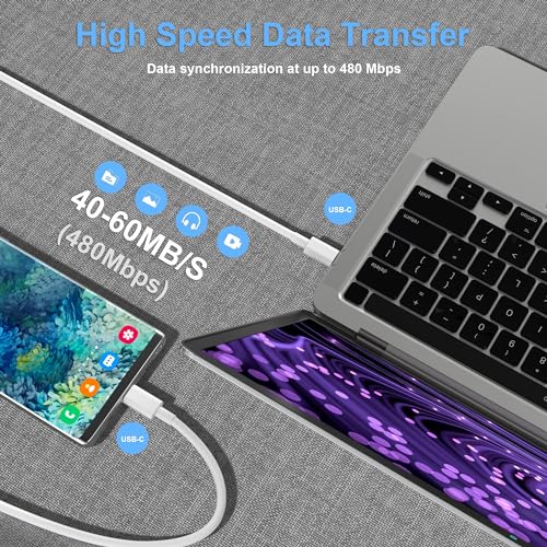 Image of 2Pack for Apple USB C to USB C Charging Cable 1ft 100W,Short Type C to Type C Fast Charger Cord,for iPhone 17 /16E /Air /15 /Pro /Plus /Pro Max,for MacBook Pro /Air,for iPad Pro12.9 /11in,Air 4 /5,Mini 6 /7