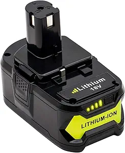 KINGTIANLE 1pack 6.0Ah 18V Replacement Battery for Ryobi 18V Lithium Battery P102 P103 P105 P107 P108 P109 Ryobi ONE+ Cordless Tool