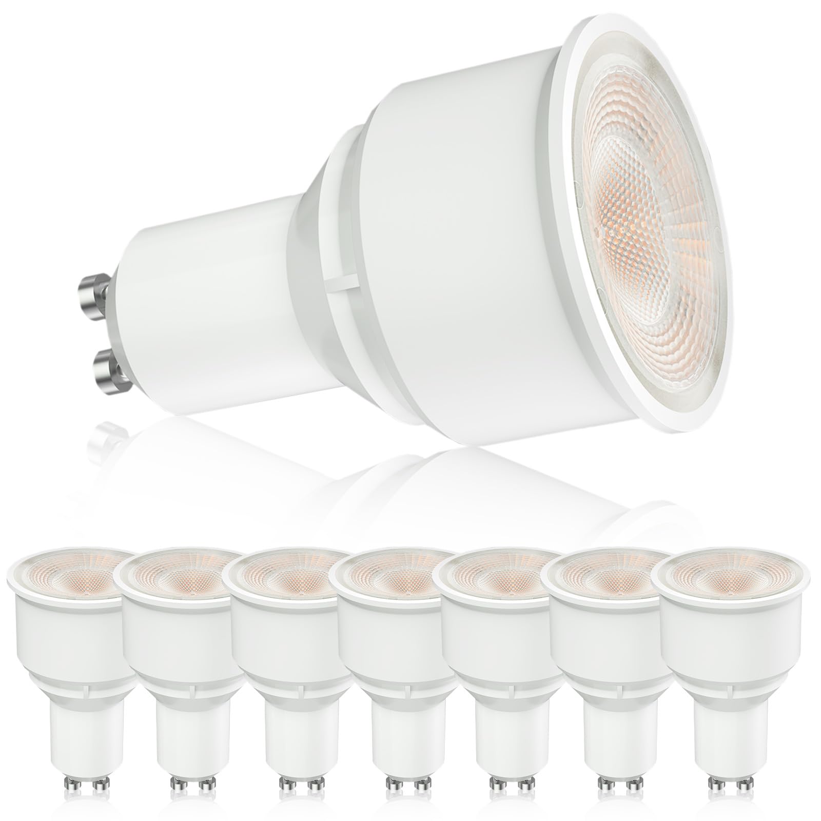 Lamptobe 9W GU10 Long Neck LED Bulbs, Long Barrel GU10 LED Spotlight Bulbs Cool White Daylight 6000K