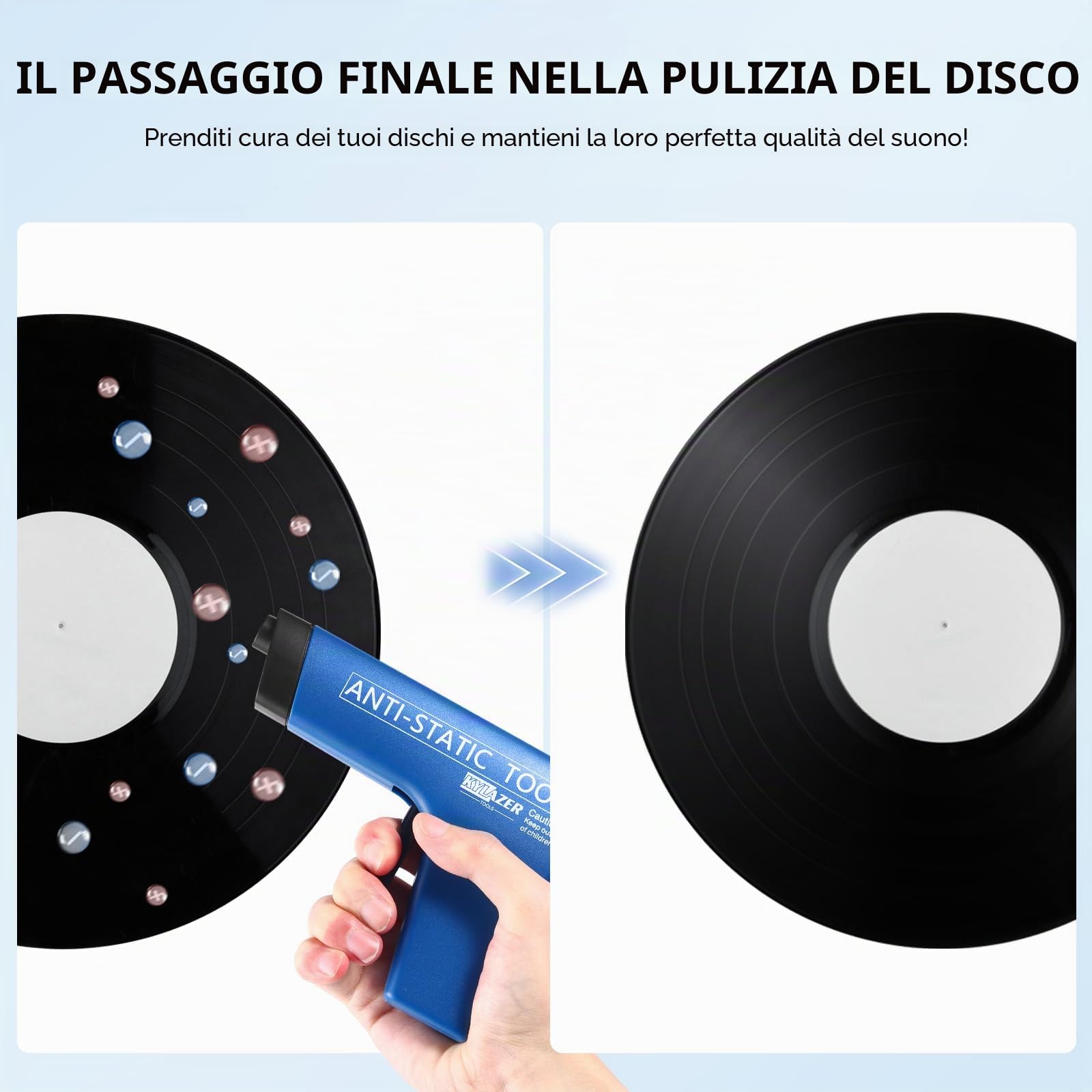Pistola antistatica | Eliminatore statico | Pistola neutralizzatore statica | Rimozione di elettricità statica | Pulizia della Pellicola | Polvere delle Lenti