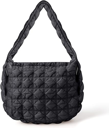 Bolsas cruzadas acolchadas para mujer, bolsa de mano inflada, bolsa de mano con burbujas, bolso grande