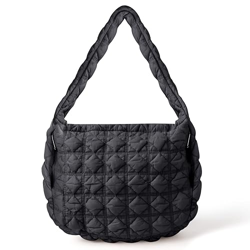 Quilted Crossbody Bags for Women Puffer Tote Bag, Puffy Hobo