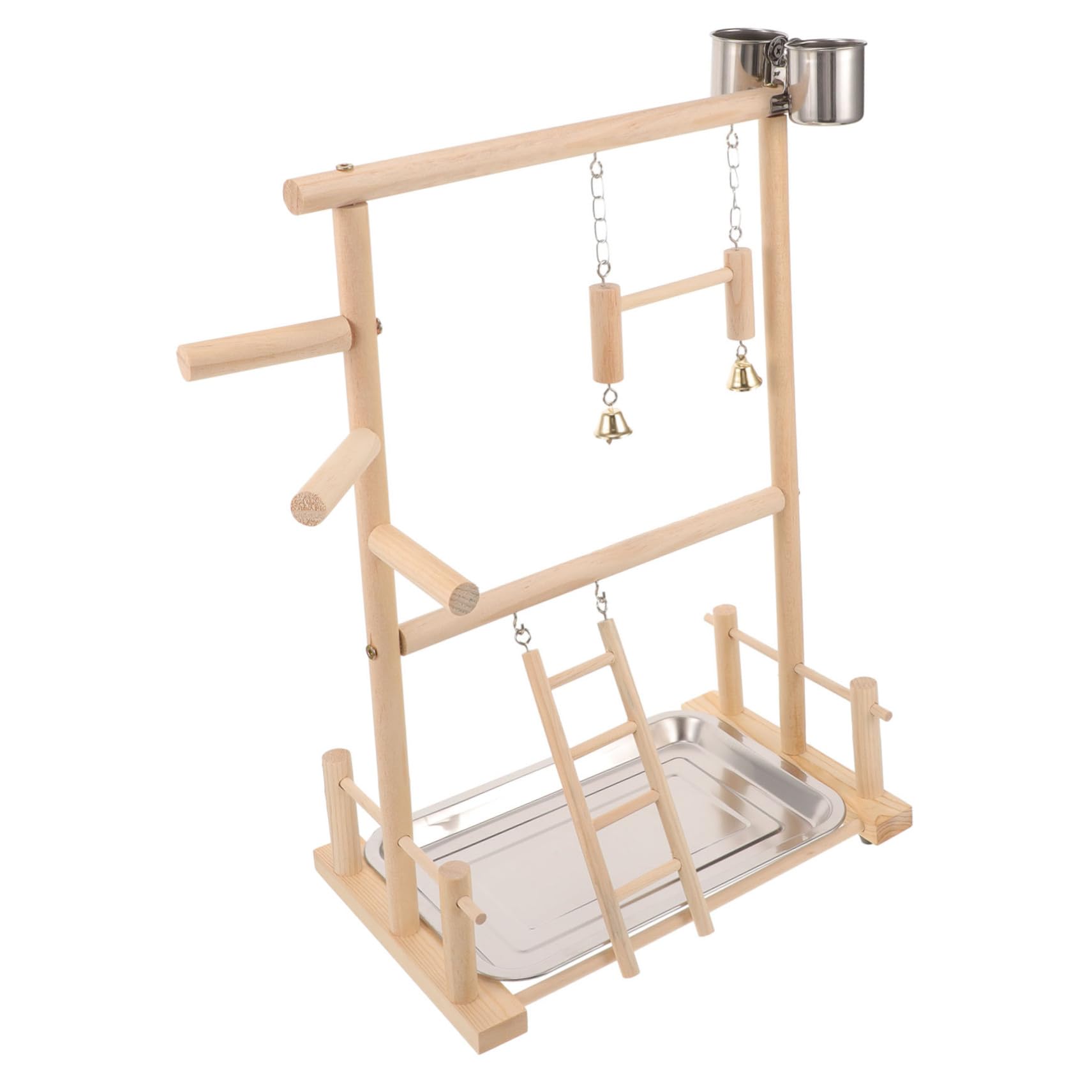 Beavorty 1 Jeu perroquet cage oiseaux cage à oiseaux cages à oiseaux cage pour oiseaux Accessoire pour cage d’oiseaux perchoir résistant aux morsures perchoir naturel pour oiseaux en bois