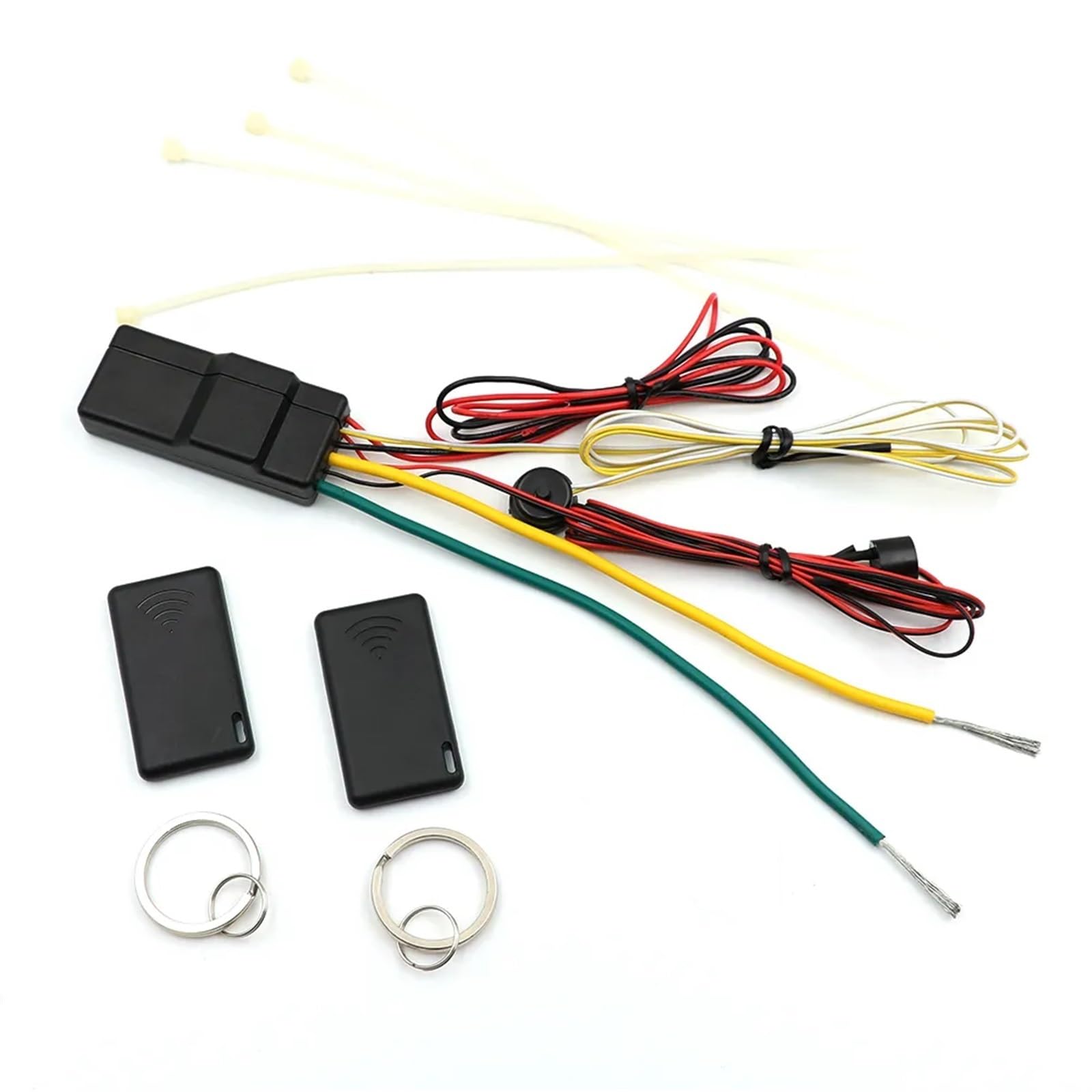 Sistema Alarma Antirrobo Coche Inmovilizador de Coche inalámbrico RFID 2,4G, Bloqueo Motor, Sistema Alarma automático, Dispositivo antirrobo con Corte Circuito Inteligente antisecuestro