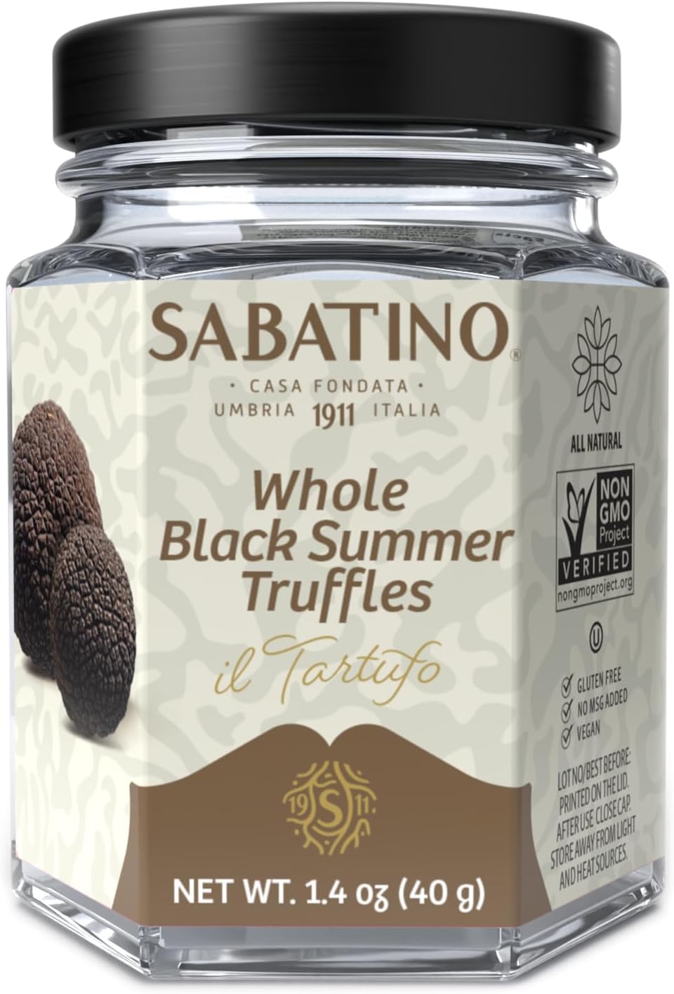 Sabatino Tartufi Whole Black Summer Truffle, 1.4 Ounce