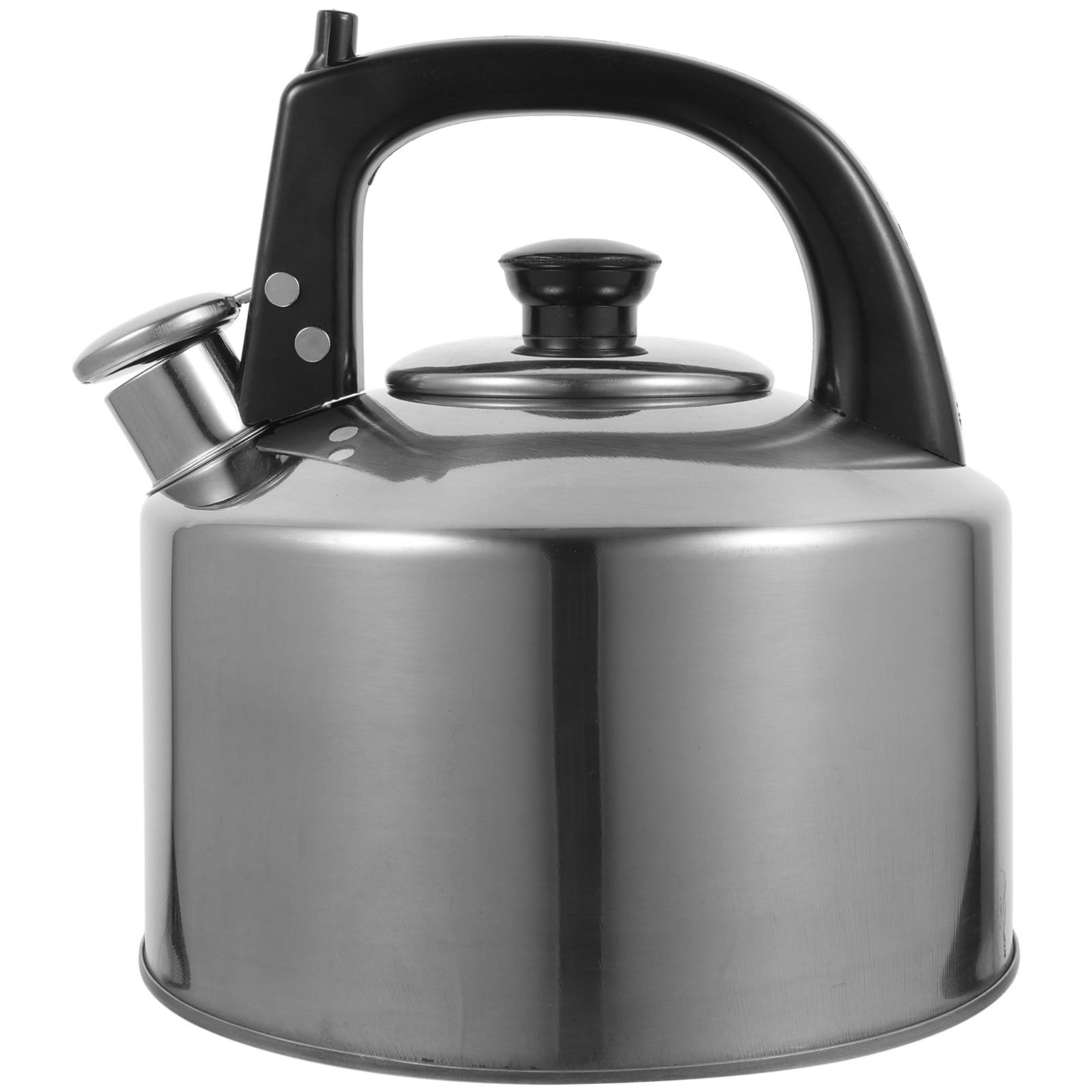 Bouilloire sifflante gaz et induction pour préparer le thé en famille avec style argenté