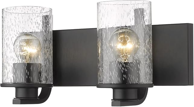 Z-Lite 2 Light Vanity 492-2V-MB, Black