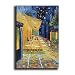 YaSheng Art - Cafe Terrace at Night by Van Gogh Famous Oil Paintings Reproduction Artwork Modern hand-painted Landscape Art Painting Home Office Decor Canvas Wall Art Paintings Ready to Hang 24x36inch