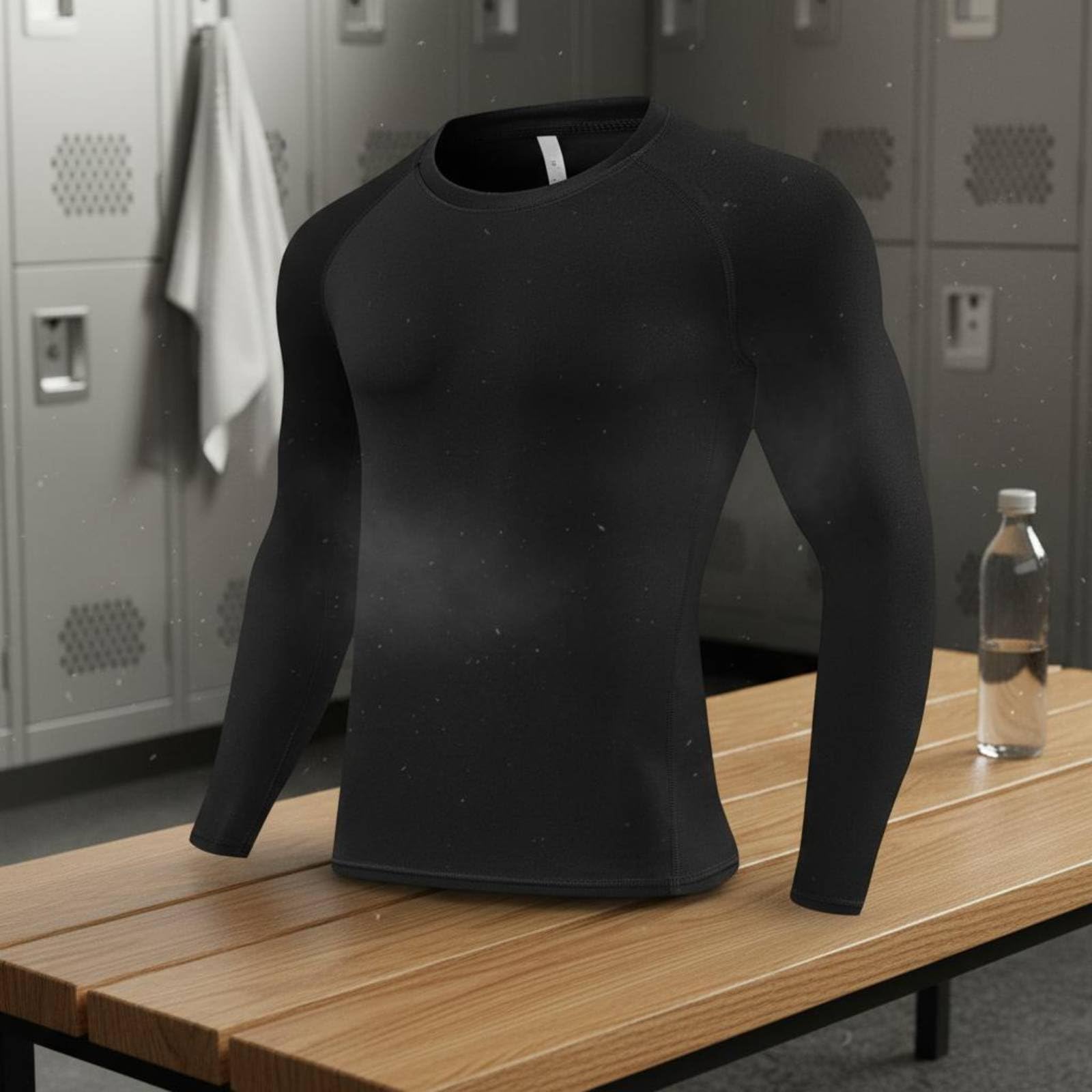 rockible Maglia Allenamento Uomo Maglietta Shirt Top Tecnico in Poliestere con Traspirazione Rapida E Comfort Senza Sfregamenti Adatta per Palestra Corsa Fitness Allenamenti