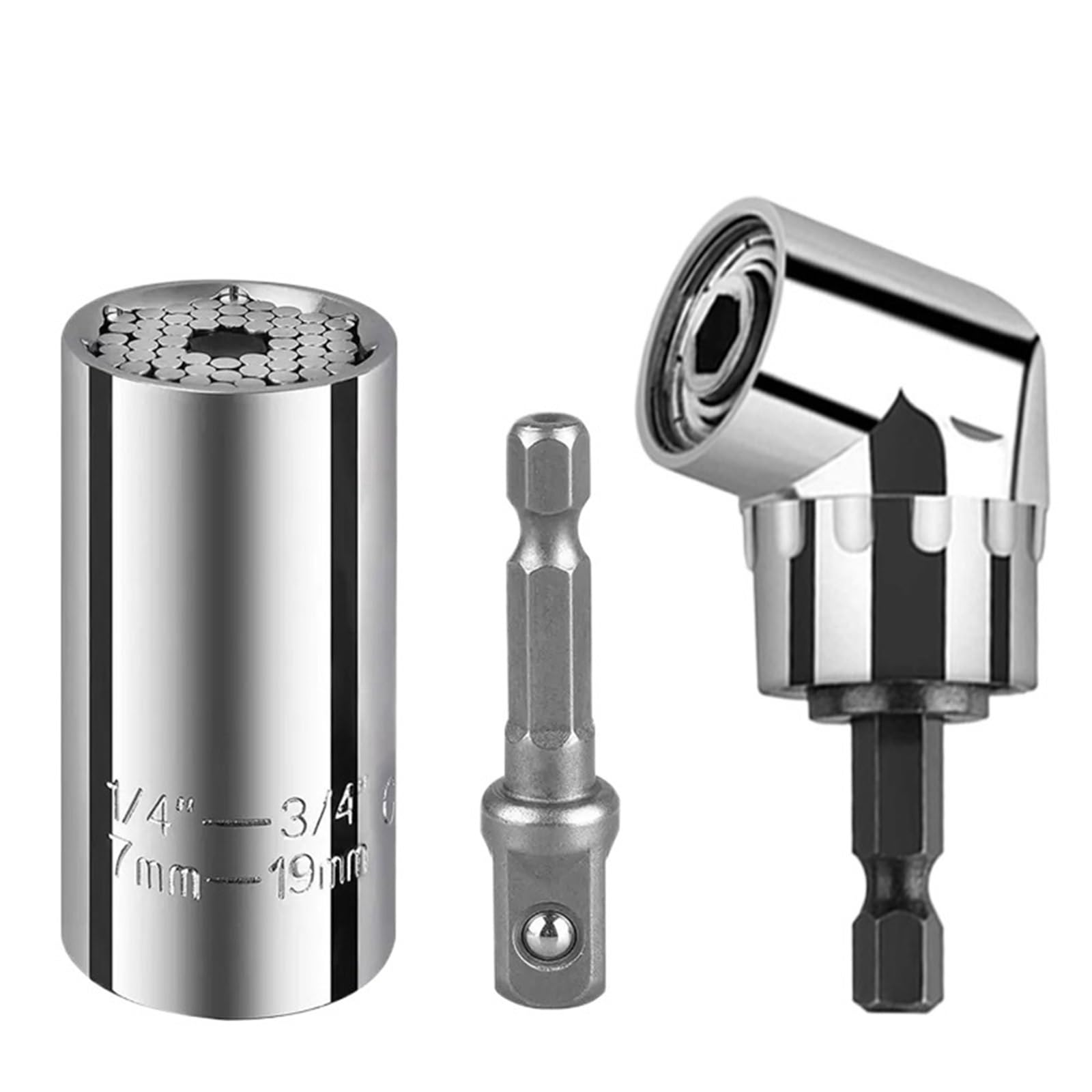 Presa universale Para impugnatura a cricchetto, chiave a, adattatore Per trapano angolare, prolunga Set di prolunghe(Universal Socket Set)