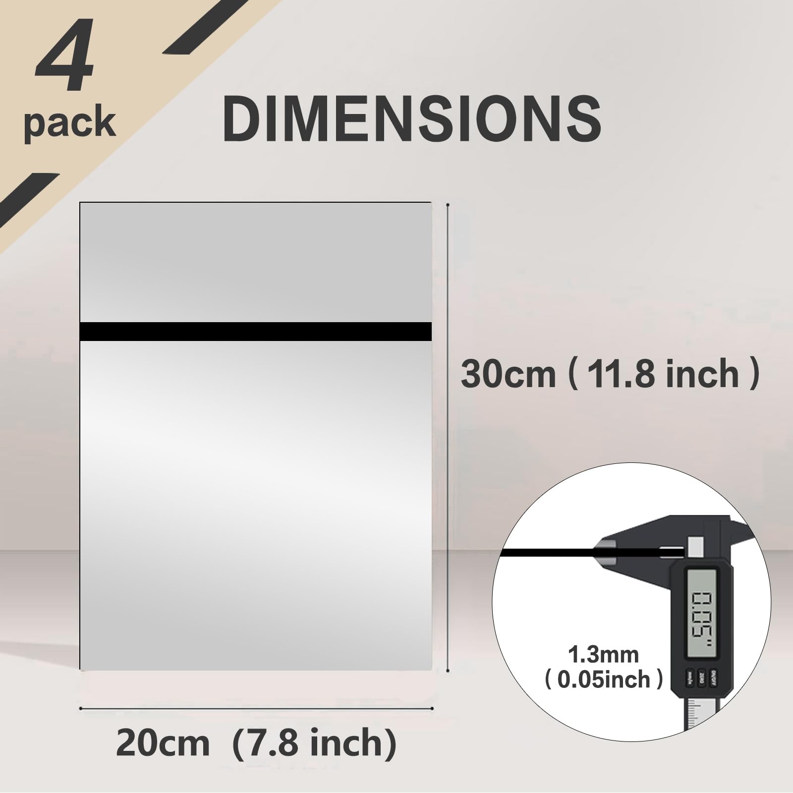 Creatorally Laser Engraving Blanks, Engravable Materials for Laser 30x20 cm 1.3mm - Image 2