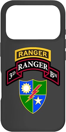US Army Ranger - 3rd Battalion BN Scroll, Tab, DUI - Grey Case for iPhone 17 Pro