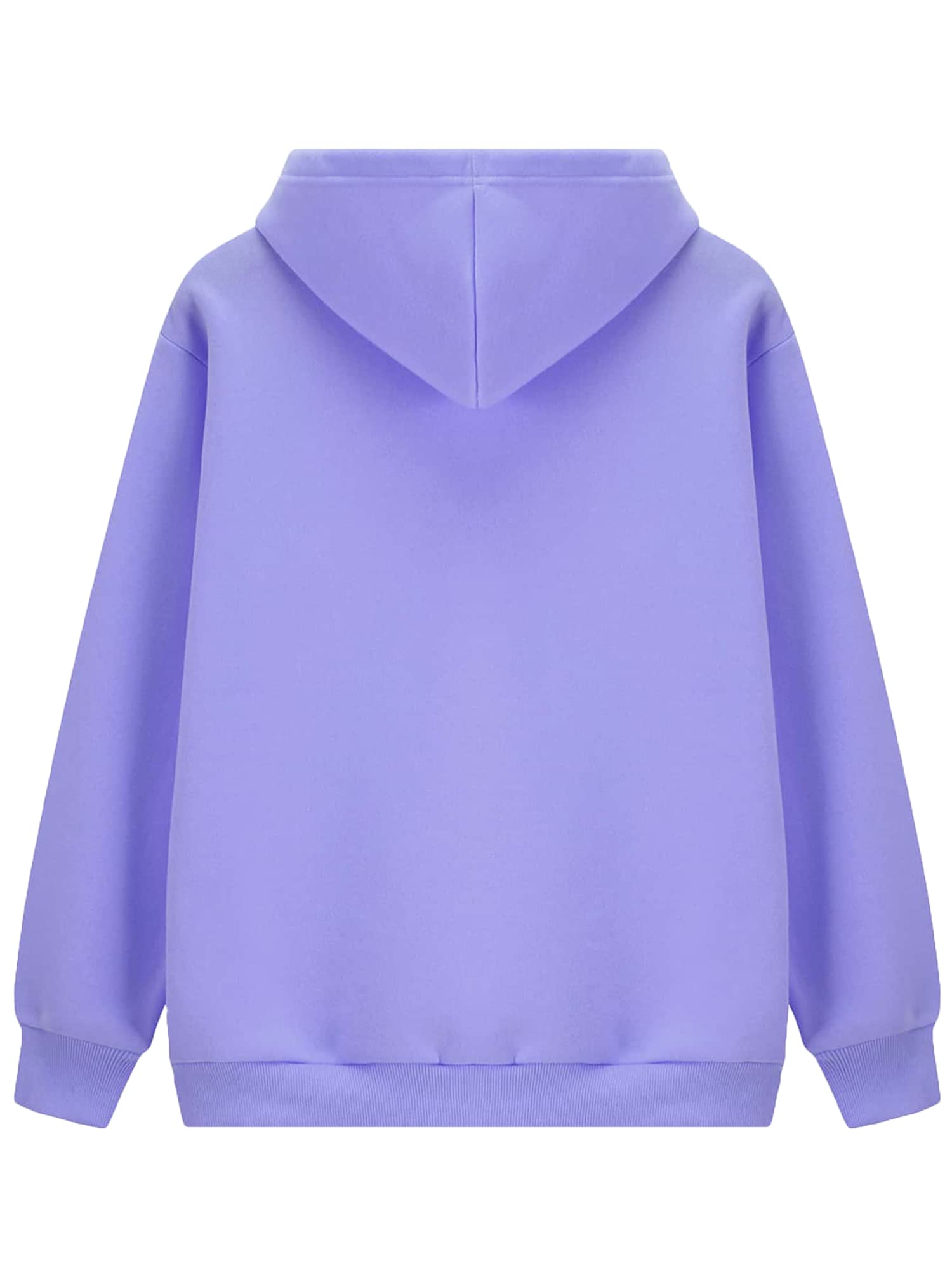 TOPLOT Men's Causal Solid Woolen Blend Hoodie with Hooded Neck (Mens-Hoodie-5047-Purple-M)
