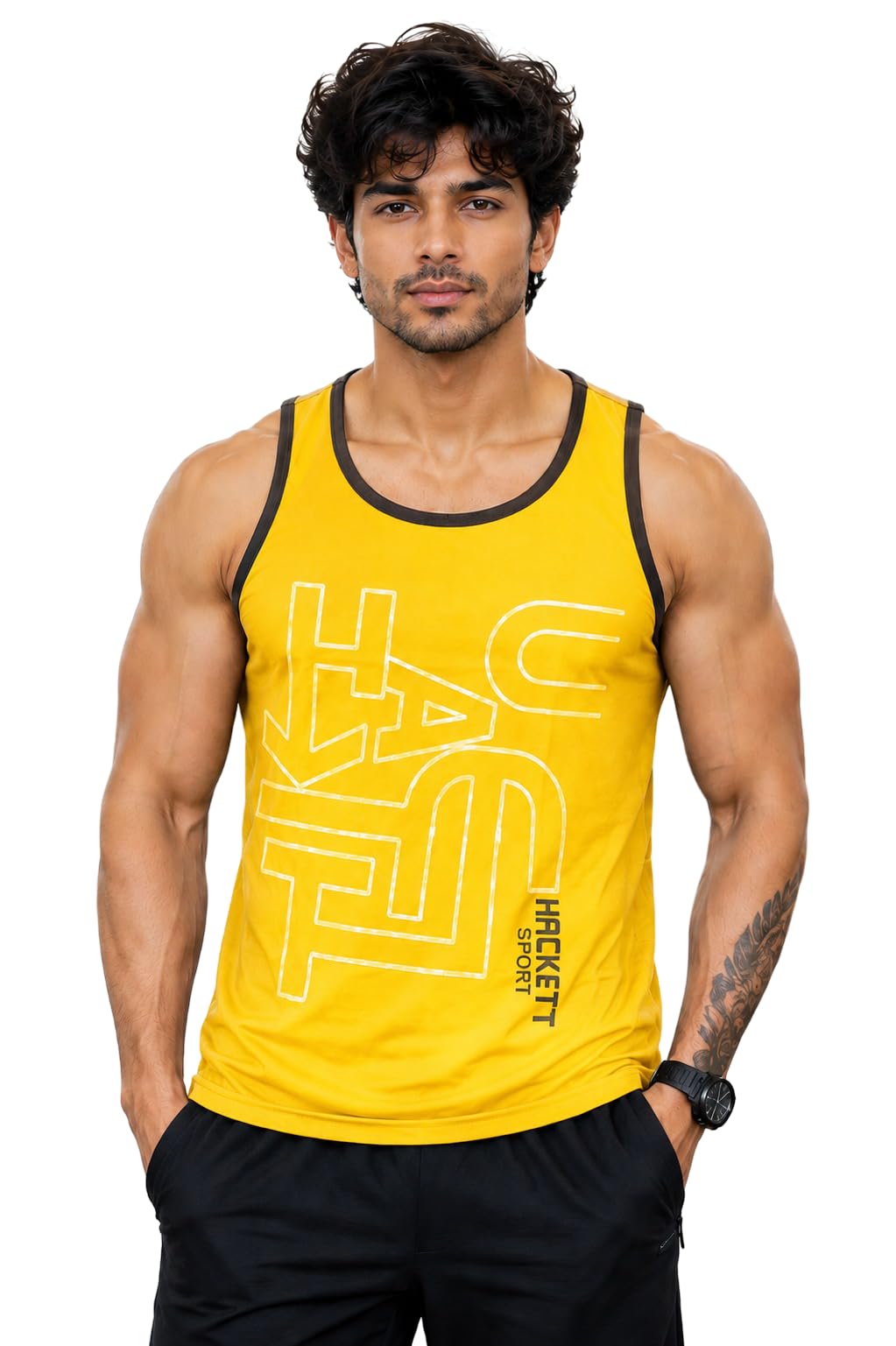 Men's Gym Vest | Sleeveless Summer Tank Top | Regular Fit Sports Vest | Workout, Running, Swimming, Beach, Streetwear & Casual Wear-image-31