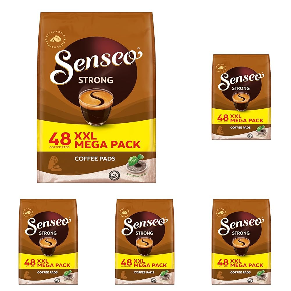 Senseo Pads Strong, Megapack XXL, 240 Getränke, 5 x 48 Kaffeepads (Packung mit 5)