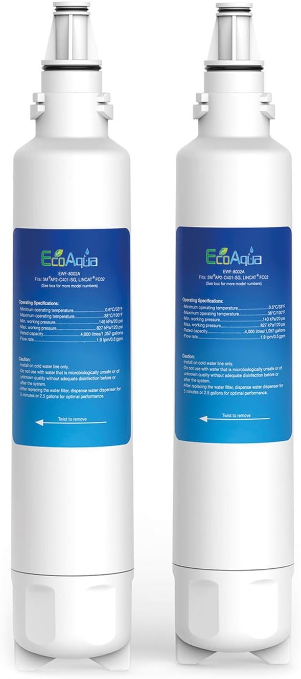 EWF-8002A Water Filter Replacement Compatible With Lincat FC02, EB6TF, EB3F, EB4F, EB6F, EB3F/PB, WMB3F/B, WMB3F/W; 3M AP2-C401-S, 47-915403; Burco ARK109 (2)