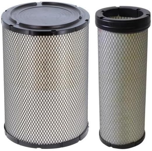 AF25384 AF25413 Engine Air Filter KIT Compatible With CAT 315B L 315B 315B FM L 315C 315D L 317B L 317B LN 318B Excavator Replaces Caterpillar 1355788 1355787, Fleetguard AF25384 AF25413