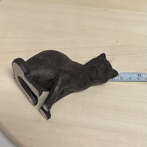 Vista 12 de Escultura de madera para decoración del hogar, estatua de madera, figuras de madera, decoración de habitación, animales salvajes tallados a mano