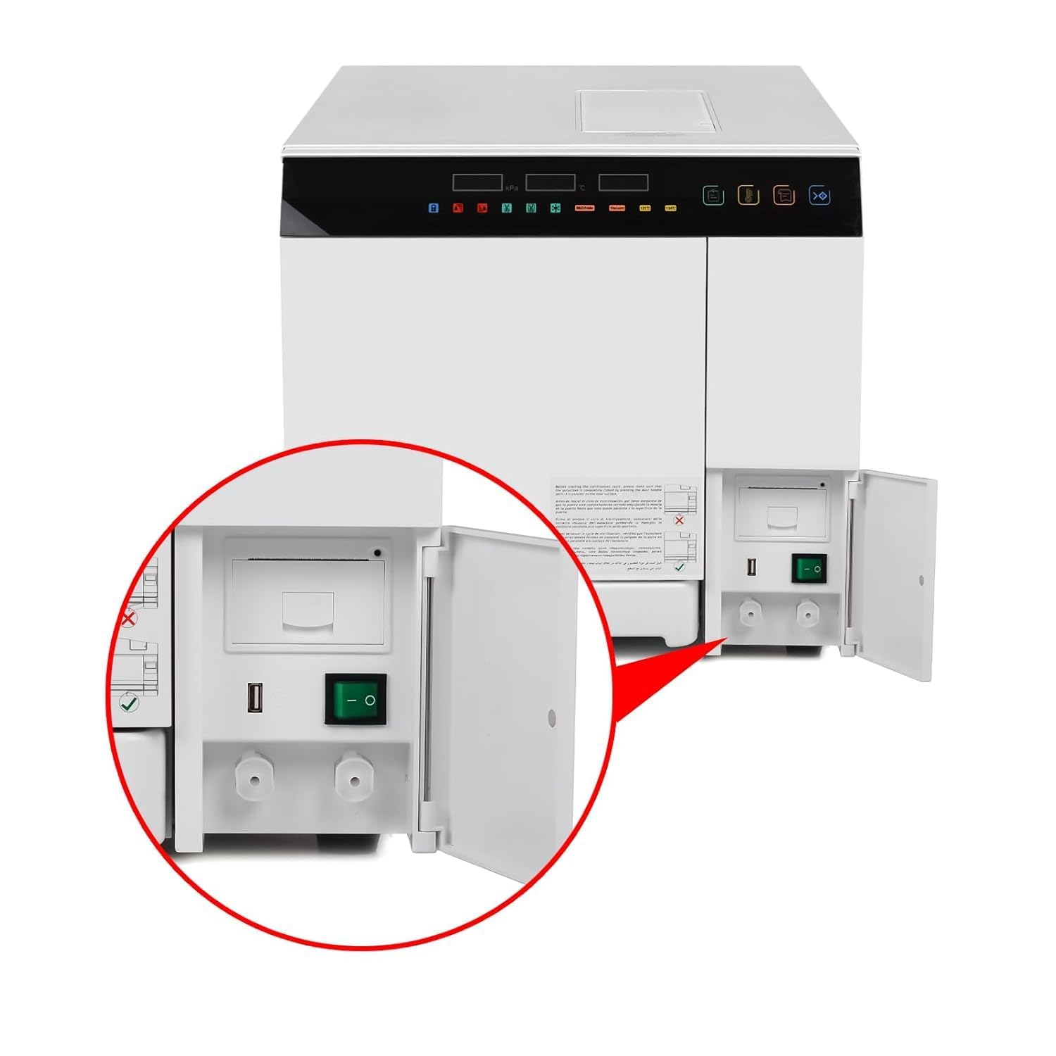 18L/23L Klasse B Vollautoklav Digital Table Top Sterilisator Triple Vakuum Druck Dampf Sterilisation (23L)