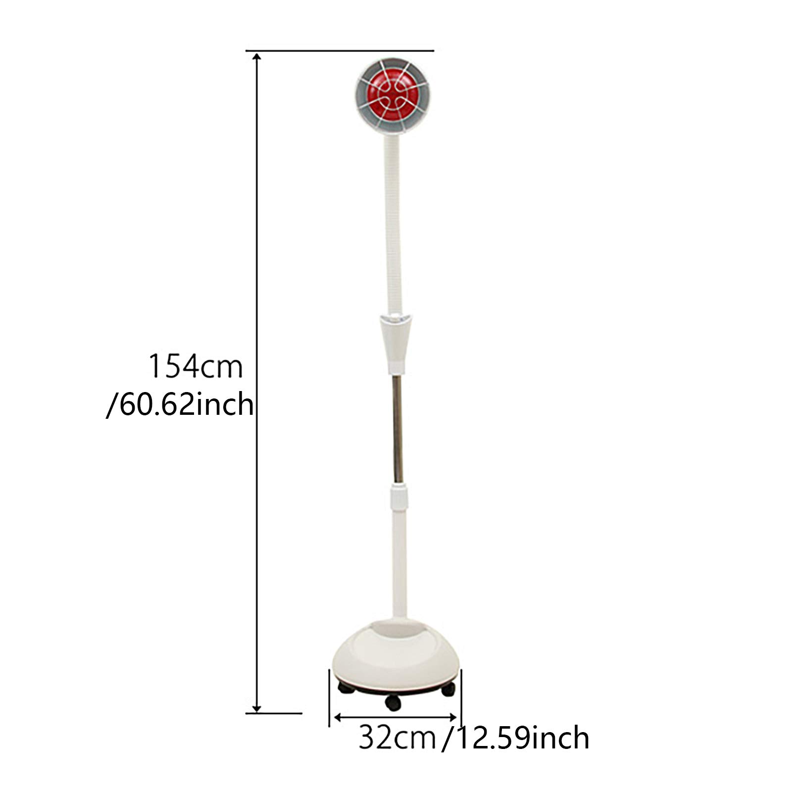 ElitziaET29326W - Lampada riscaldante a infrarossi, luce rossa, per salone di bellezza, cura della pelle e tensione muscolare, colore: bianco