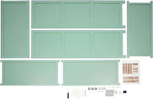 Miniatura 9 de Shoe Cabinet, 7-Tier Bamboo Shoe Storage Cabinet Free Standing Shoe Rack Organizer with Removable Panels, Handles, Doors for Hallway, Entry Way,