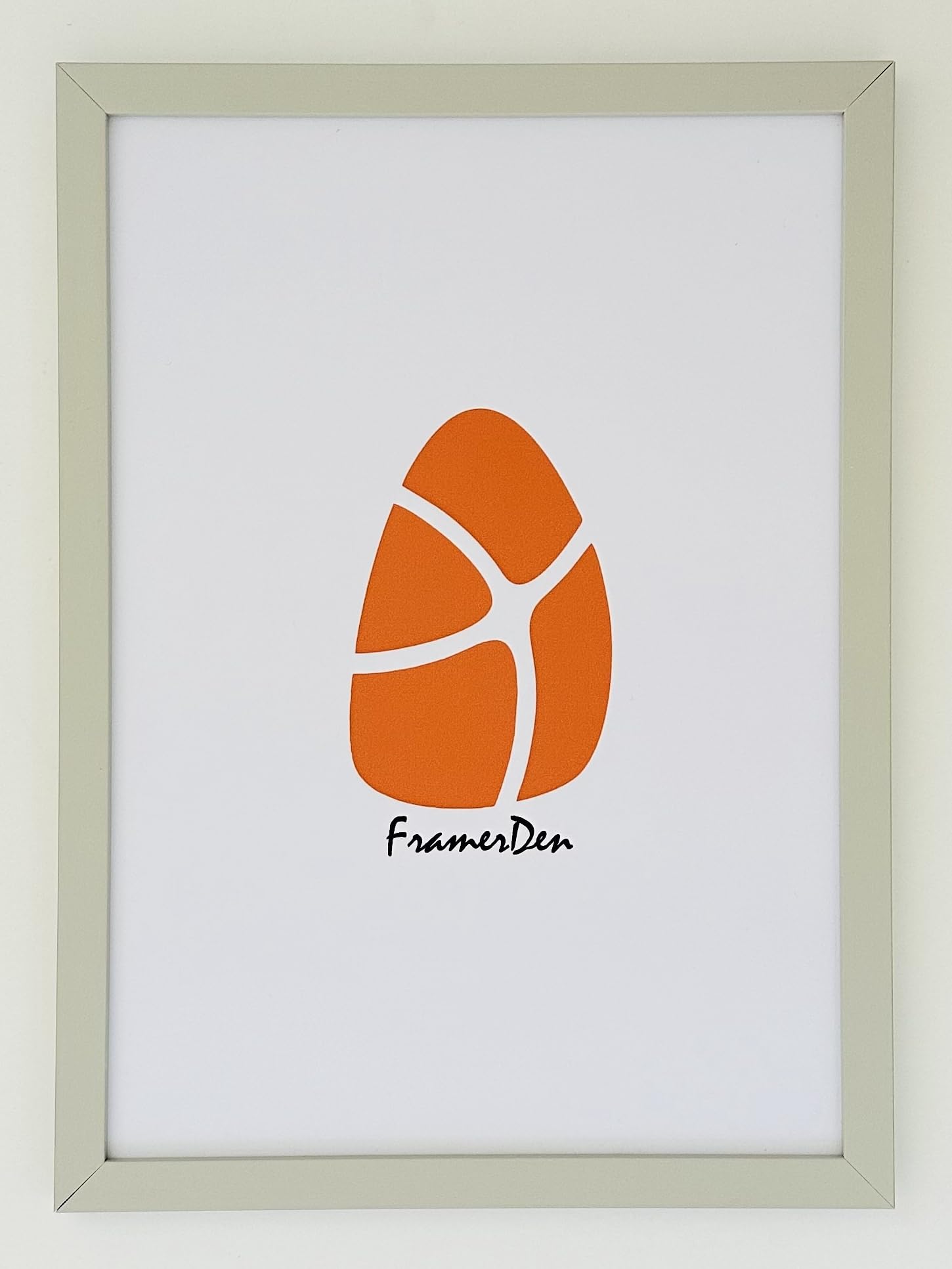 FramerDen® 9x7 Light Grey Poster Picture Frame Fits 9 x 7 Inch Size Poster Photo Artwork Print, Portrait & Landscape Wall Mountable & Tabletop, Perspex Front and MDF backing