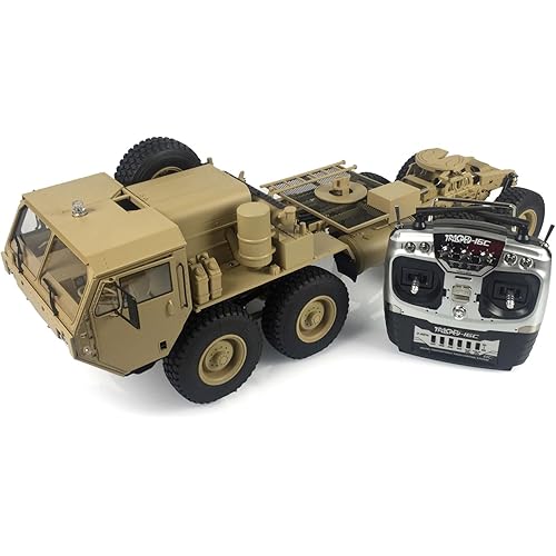 TOUCAN RC HOBBY 8x8 RC Military Truck 1/12 HG P802 Radio Control Car Metal Chassis Sounds Lights,US in Stock