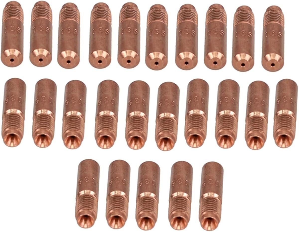 000068 Mig Welding Contact Tips .035" (Pack of 25) 000-068 | For Miller M10 M15 M25 M40 M100 Hobart H9 H10 MIG Weld Guns