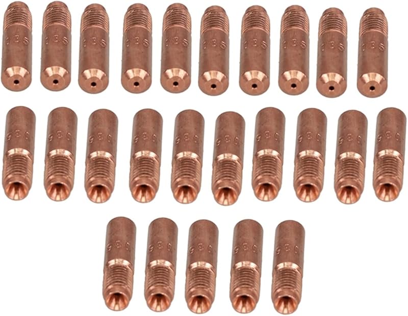 000068 Mig Welding Contact Tips .035" (Pack of 25) 000-068 | For Miller M10 M15 M25 M40 M100 Hobart H9 H10 MIG Weld Guns