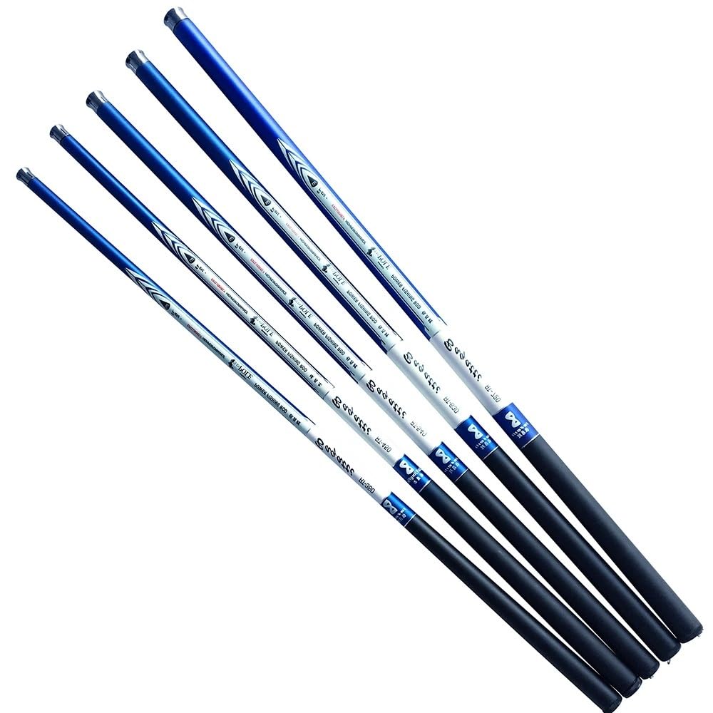 Canna da Pesca Ultraleggera Asta Super Carbon Telescopica | Asta for ruscello/serbatoio/stagno 3,6-7,2 m