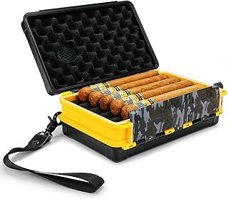 Bald Eagle Humidor Cigar Box, Travel Cigar Box with Humidifier, Portable Small Cigar Case, Airtight|Crushproof|Waterproof, Hold up to 5 Cigars - Buy now