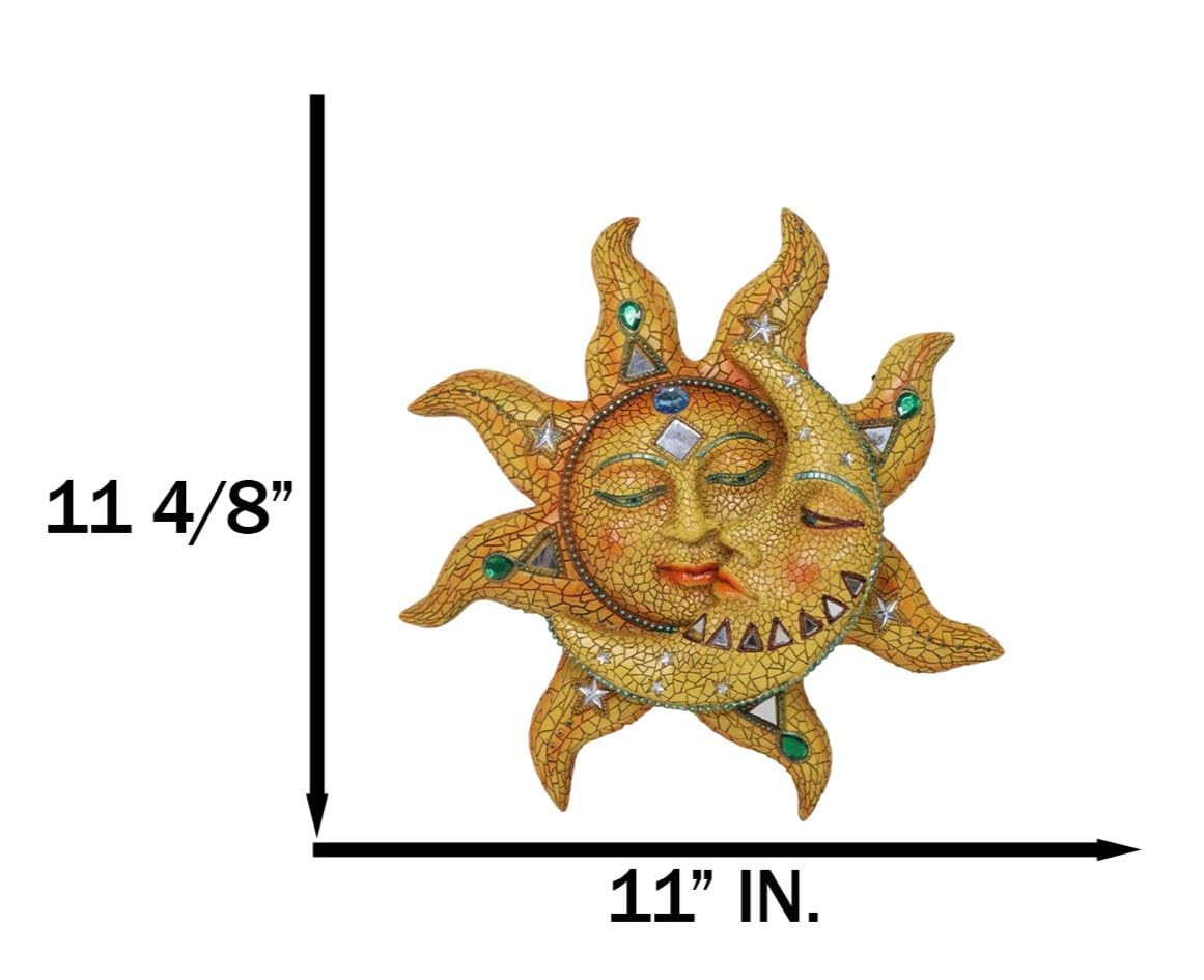 Amazon.com: Ebros Colorful Celestial Heavens Mosaic Sun and Moon