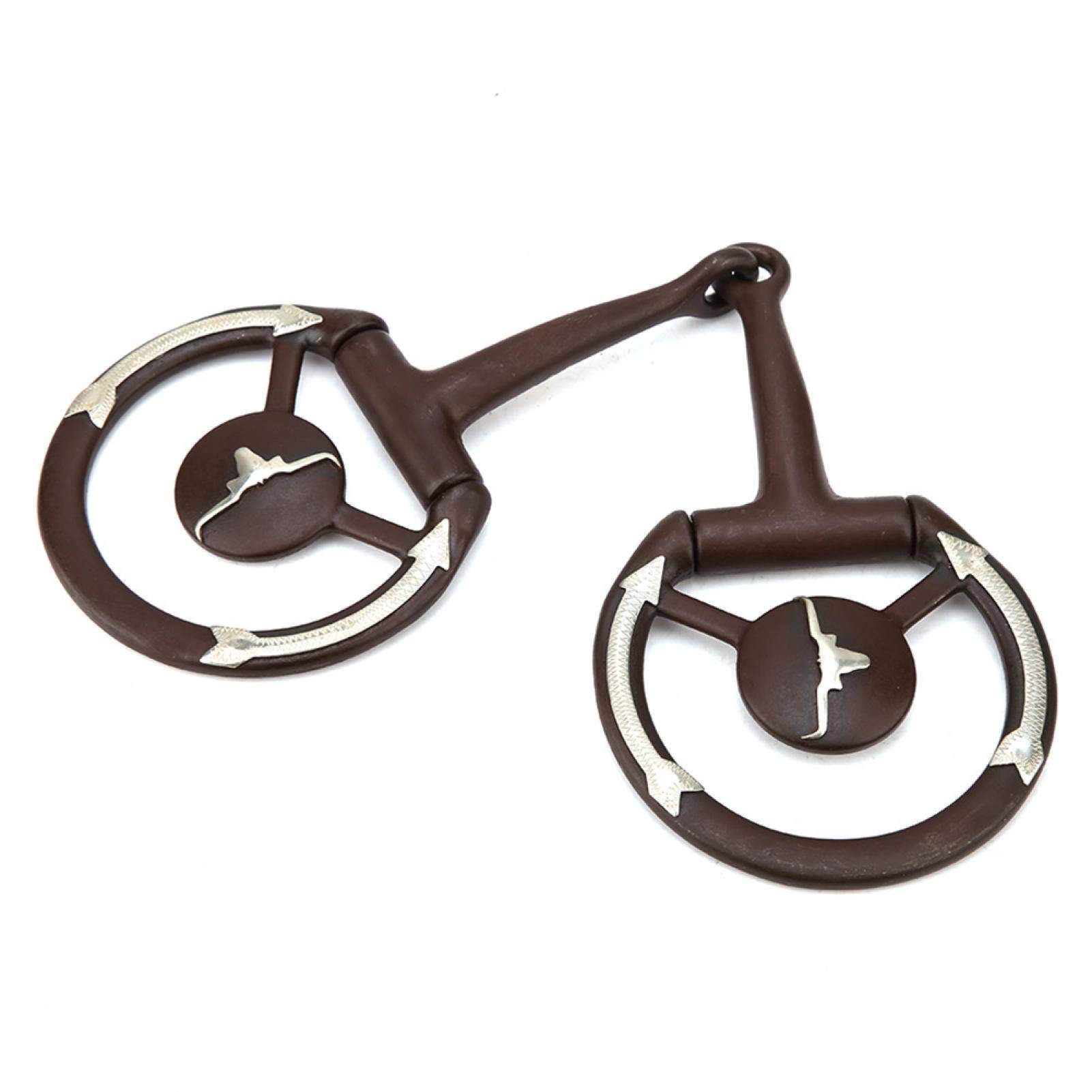 Broca de Boca de Caballo, Broca de Espesor de Acero Inoxidable Rodillo de Broca de Boca Suelta con Incrustaciones de Cobre, Accesorio de Carreras de Caballos