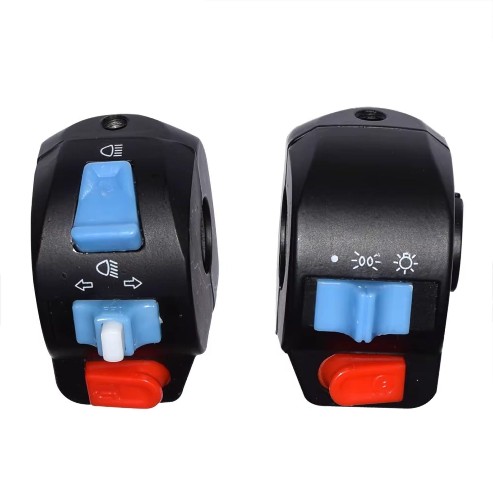 Comando Manubrio Modulo Interruttori Per Indicatori Di Direzione Moto Manubrio Da 7/8" Universale Comandi A Sinistra/destra, Clacson E Avviamento Elettrico