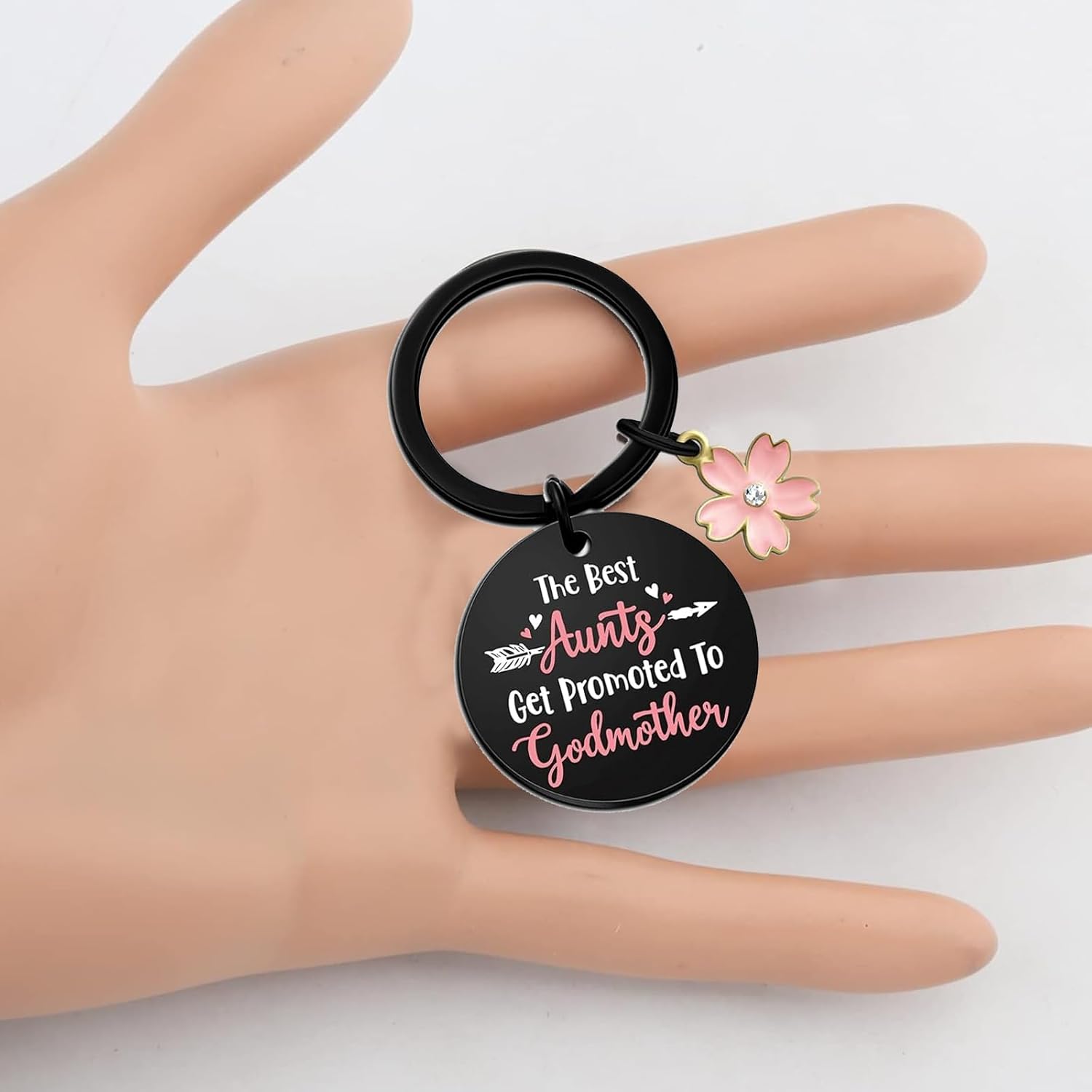 Godmother Proposal Gift Keychain,Godparents Proposal Gifts for Women Aunts God Mom,Will You Be My Godmother,Christian Baptism Keychain Gift for Birthday Mother's Day Christmas Easter Valentines Day - Image 5