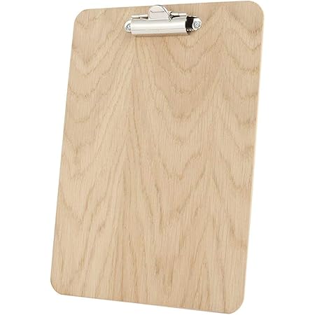 10 Portablocco A5 In Legno Con Clip - Lavagna Da Scrittura Portatile, Nero - Foto 12