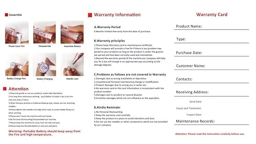 Miniatura 3 de M PMU Máquina de maquillaje permanente inalámbricainalámbrica cejas en polvo degradado delineador de ojos delineador de ojos de microsombreado para