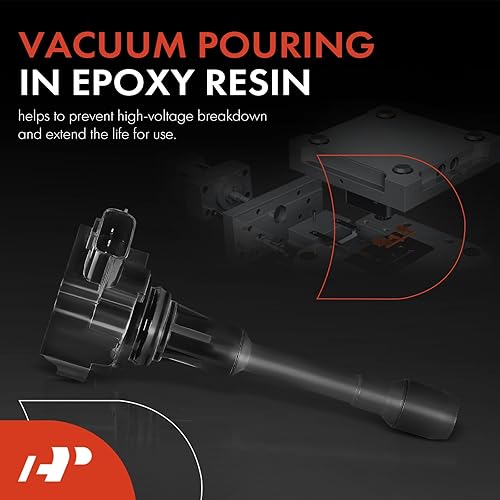 Miniatura 3 de A-Premium Paquetes de bobinas de encendido de motor compatibles con Nissan Altima Rogue Sentra Tiida Versa X-Trail FX50 M56 juego de 4 piezas